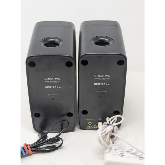 Creative Inspire T10 - Stereo Multimedia Wired Speakers + Cables - Picture 3 of 5